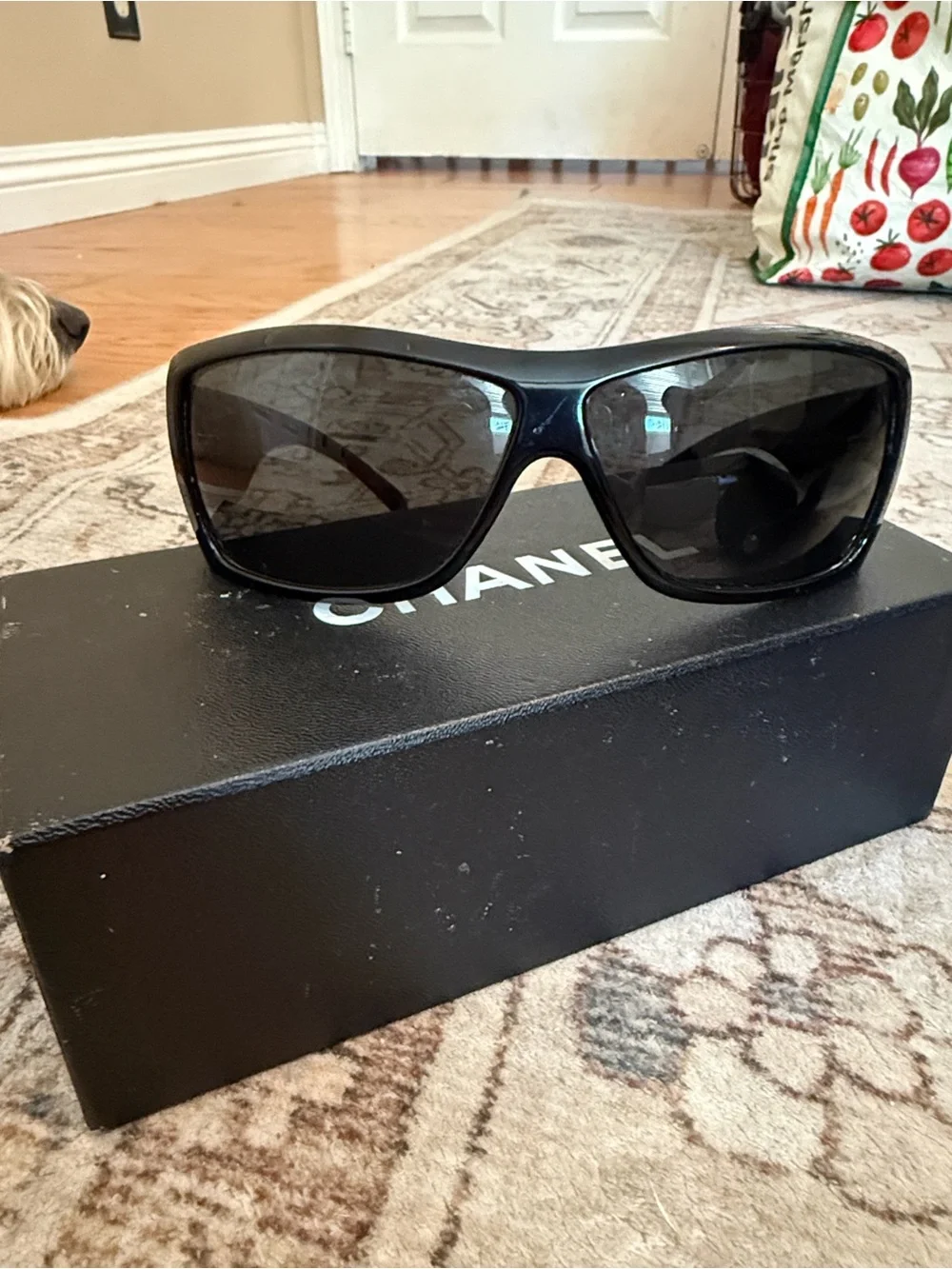 Woman’s vintage Chanel sunglasses discontinues model 6021-B